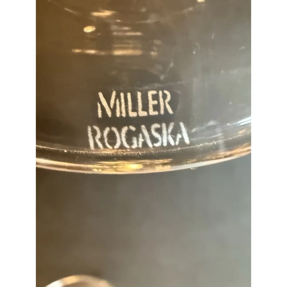 Miller Rogaska Alfresco Clear Wine Glasses Set of 8 Crystal 6 3/4”